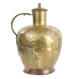 Brass and copper milk jug
