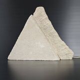 Vintage stone pyramid lamp 1970
