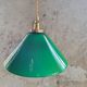 Suspension conique en opaline verte