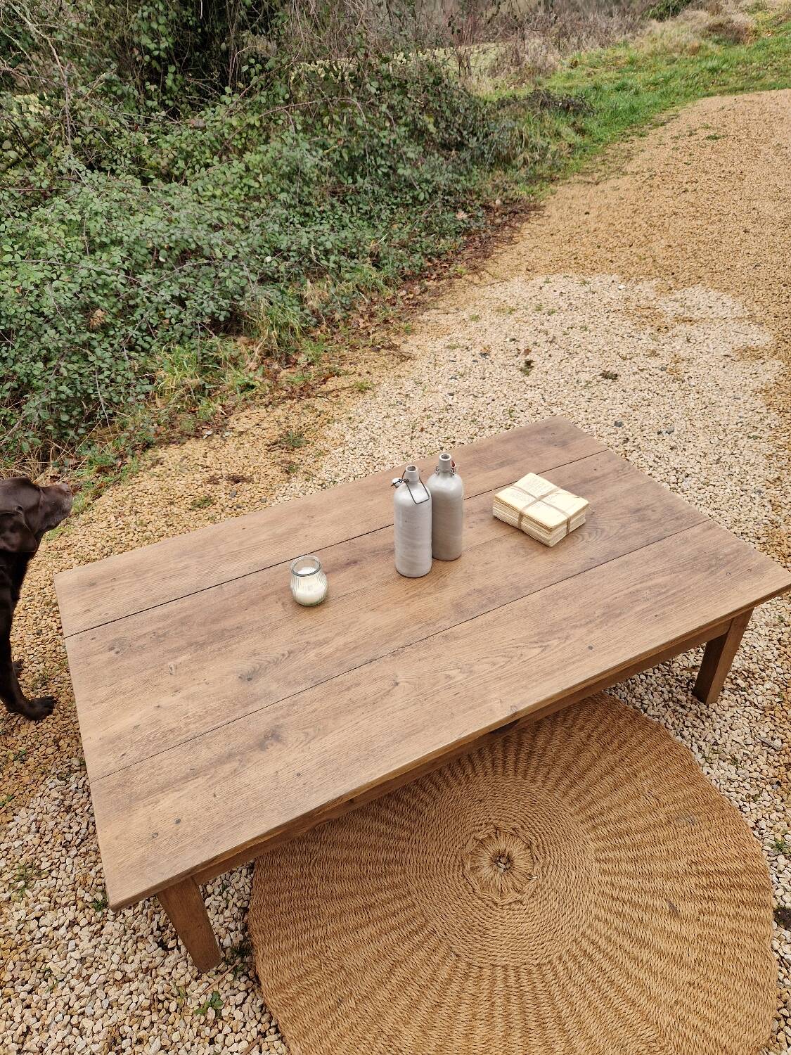 Table basse en chêne