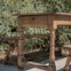 Table and benches set