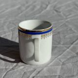 Set of 6 small espresso cups Germer Porcelain, made in Brazil.