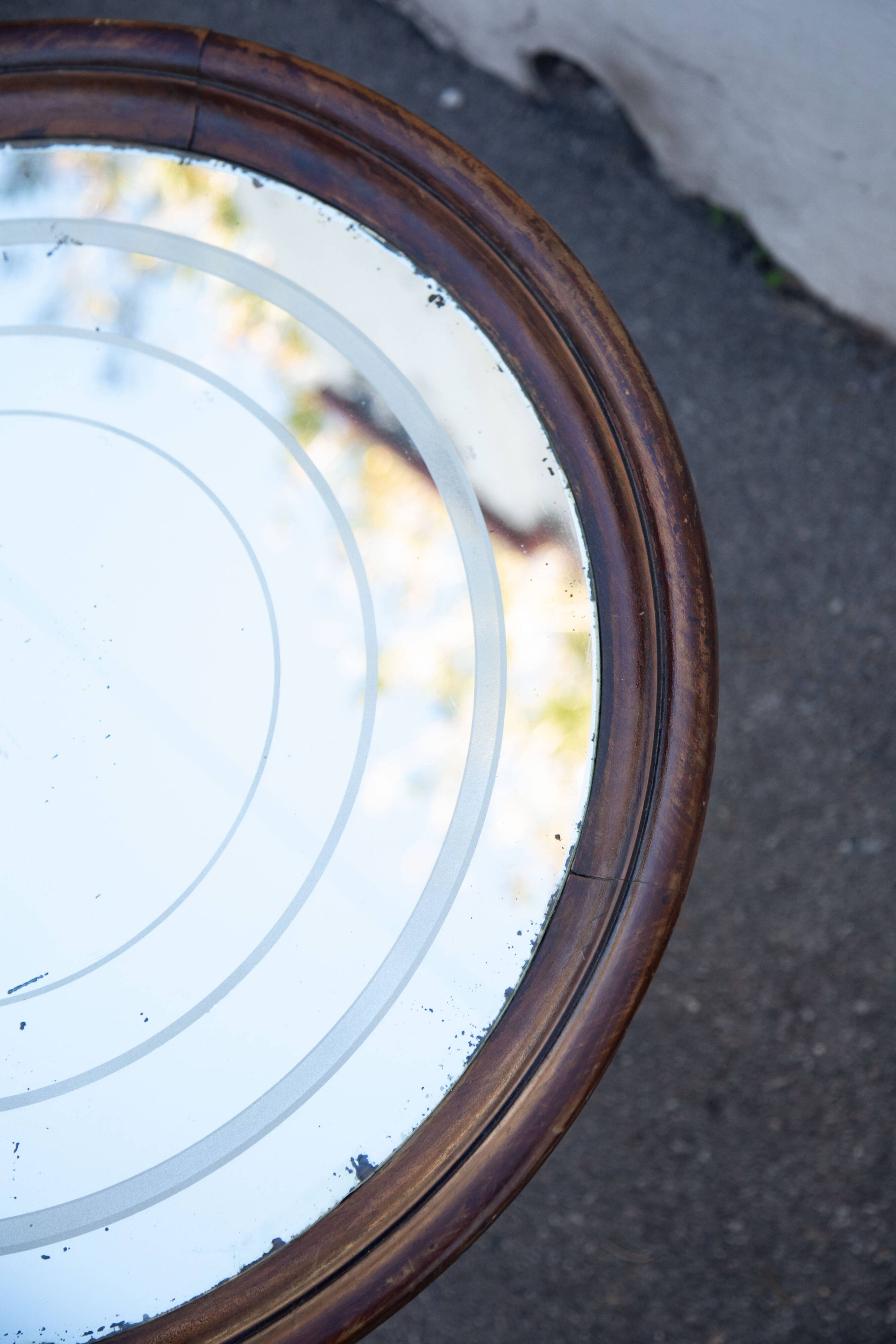 Mosaic mirrored glass coffee table Italy 70