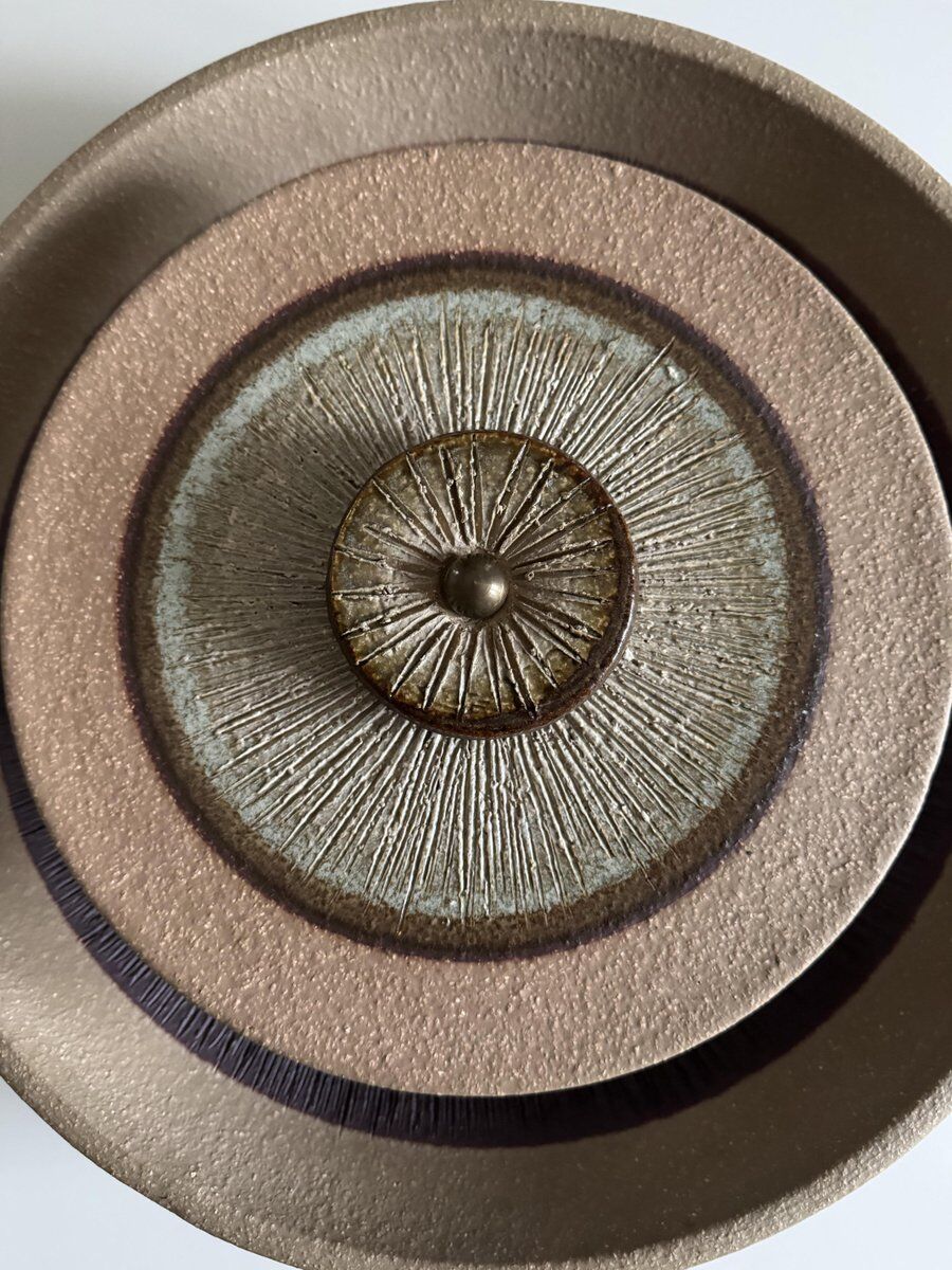 Vintage Danish stoneware wall lamp by Noomi Backhausen for Søholm, 1960s