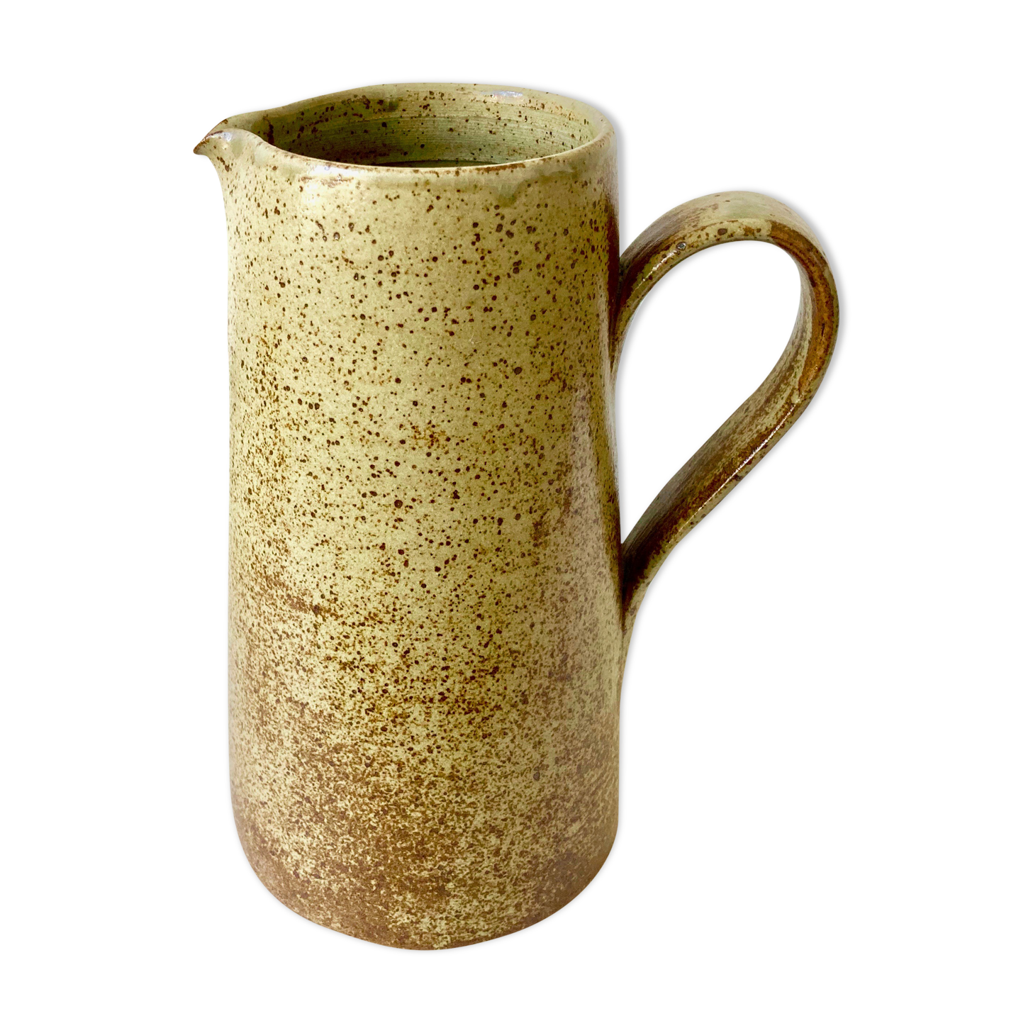 Pitcher sandstone vase signed