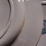 Ste Amandinoise Louis XV iron earth blue green dinner plates