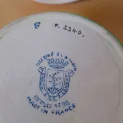 Ceramic sugar bowl Émaux de Longwy