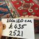 Turkish tribal rug natural dyes 200x120 cm vintage Turkish carpet 2521