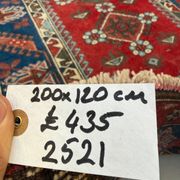 Turkish tribal rug natural dyes 200x120 cm vintage Turkish carpet 2521