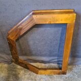 Walnut bed canopy