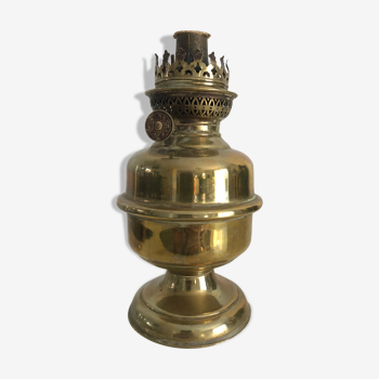 Brass oil lamp