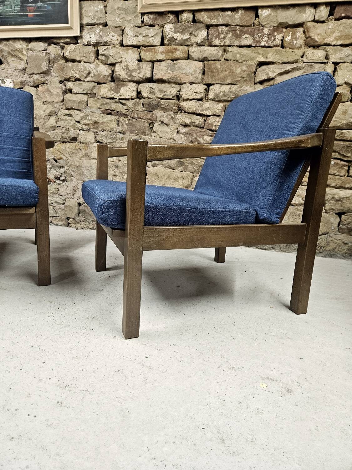 Pair of vintage 1970s armchairs