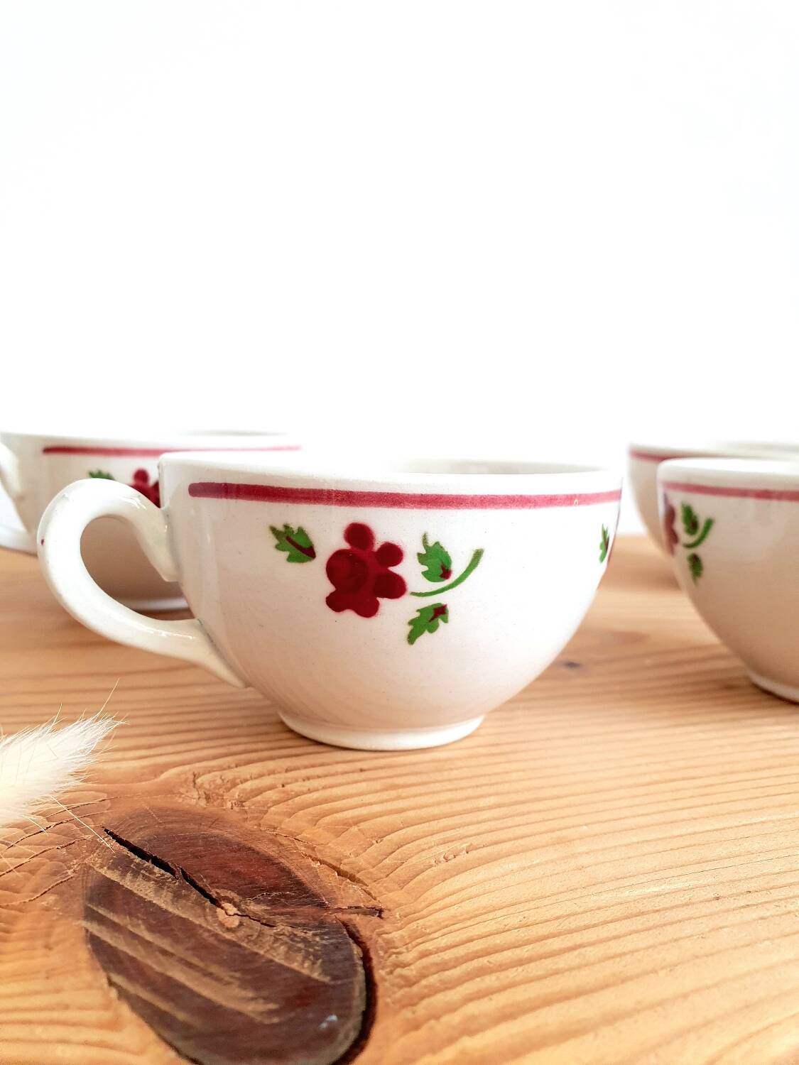 Tasses à café Lunéville vintage