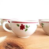 Tasses à café Lunéville vintage