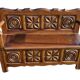 Small breton trunk bench with armrests