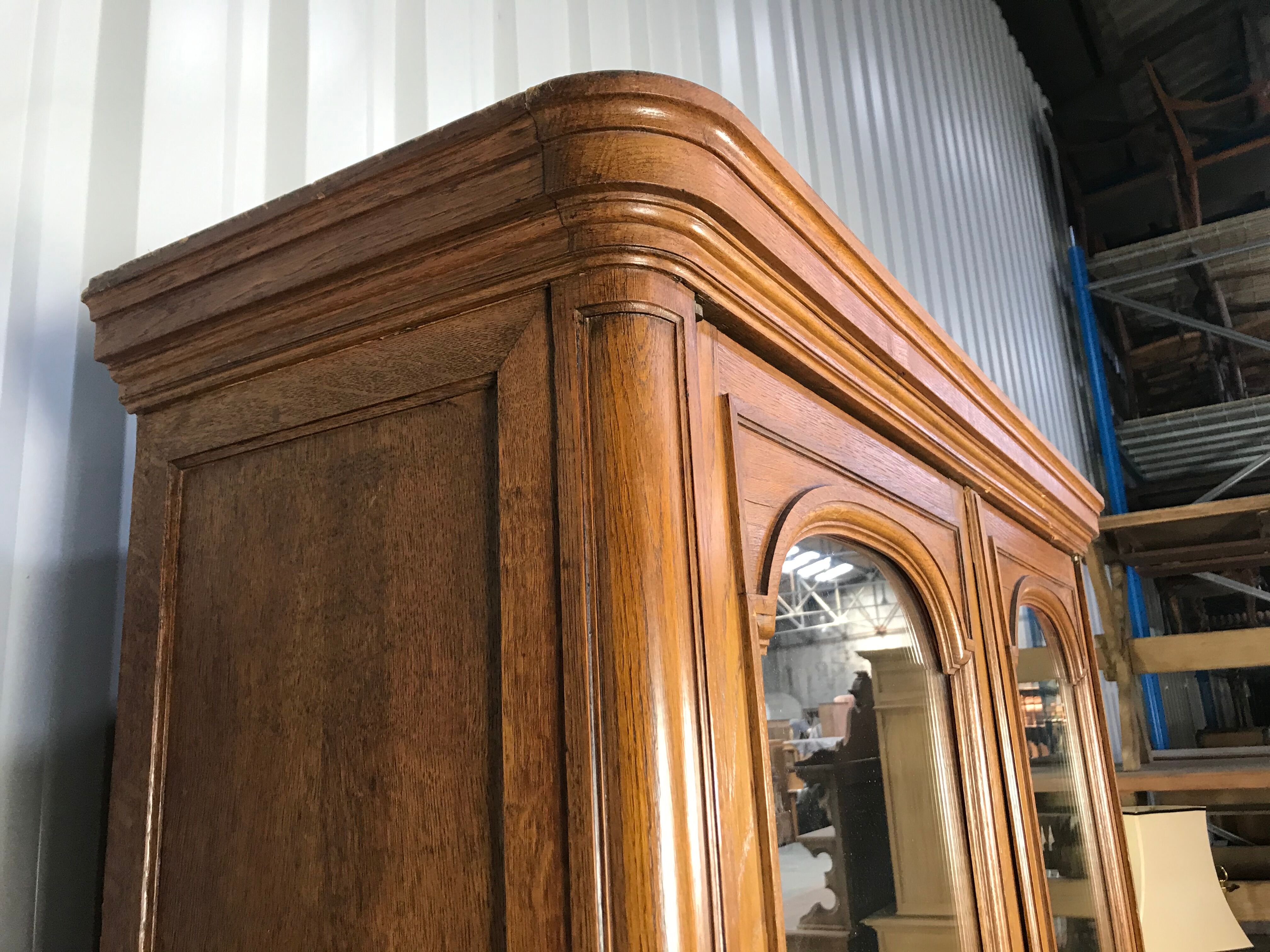 Solid oak ice room cabinet 1900