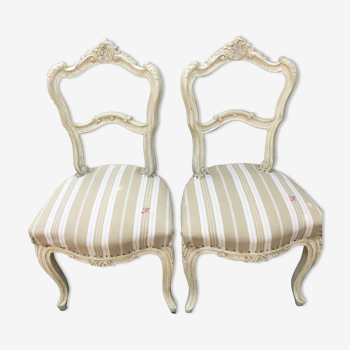 Pair of old Louis XV style chair