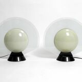 Pair of 1980s table lamps by Pier Giuseppe Ramella for Arteluce model Tikal