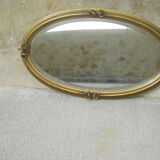 Mirror gilded wood decoration with rose