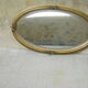 Mirror gilded wood decoration with rose