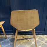 Barrel Chairs All wood Pierre Guariche ARP Steiner x2