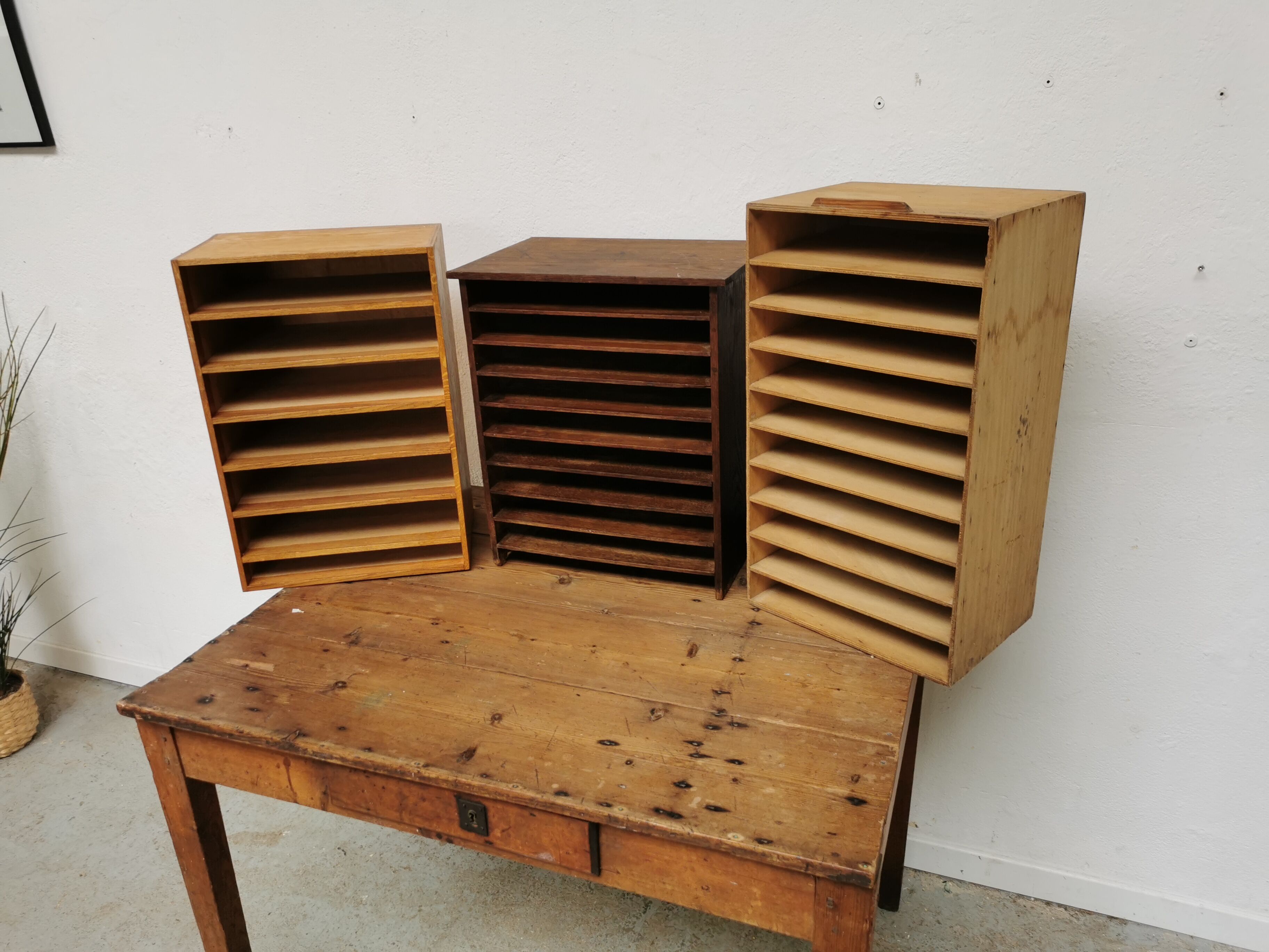 Range document vintage trieur classeur