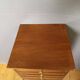 Louis XVI bedside table in mahogany with five drawers.