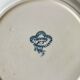 Flat porcelain plate Badonviller model Trianon