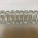 10 antique moulded glass knife rests