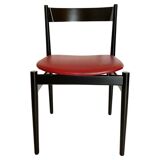 Italian Modern Dining Chairs Set of Six, Gianfranco Frattini for Cassina, Italy 1960 's