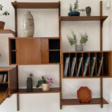 Set "Royal System" 4 teak columns by Poul Cadovius 1970