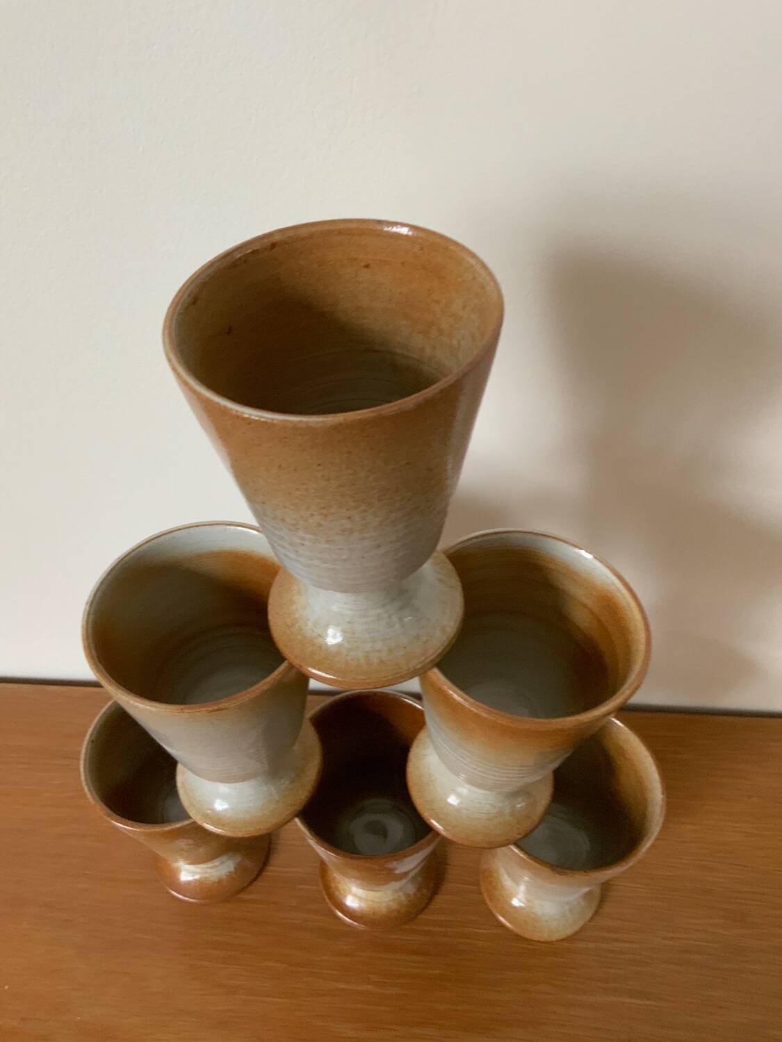6 mugs grès Selency x Monoprix Croisé Laroche
