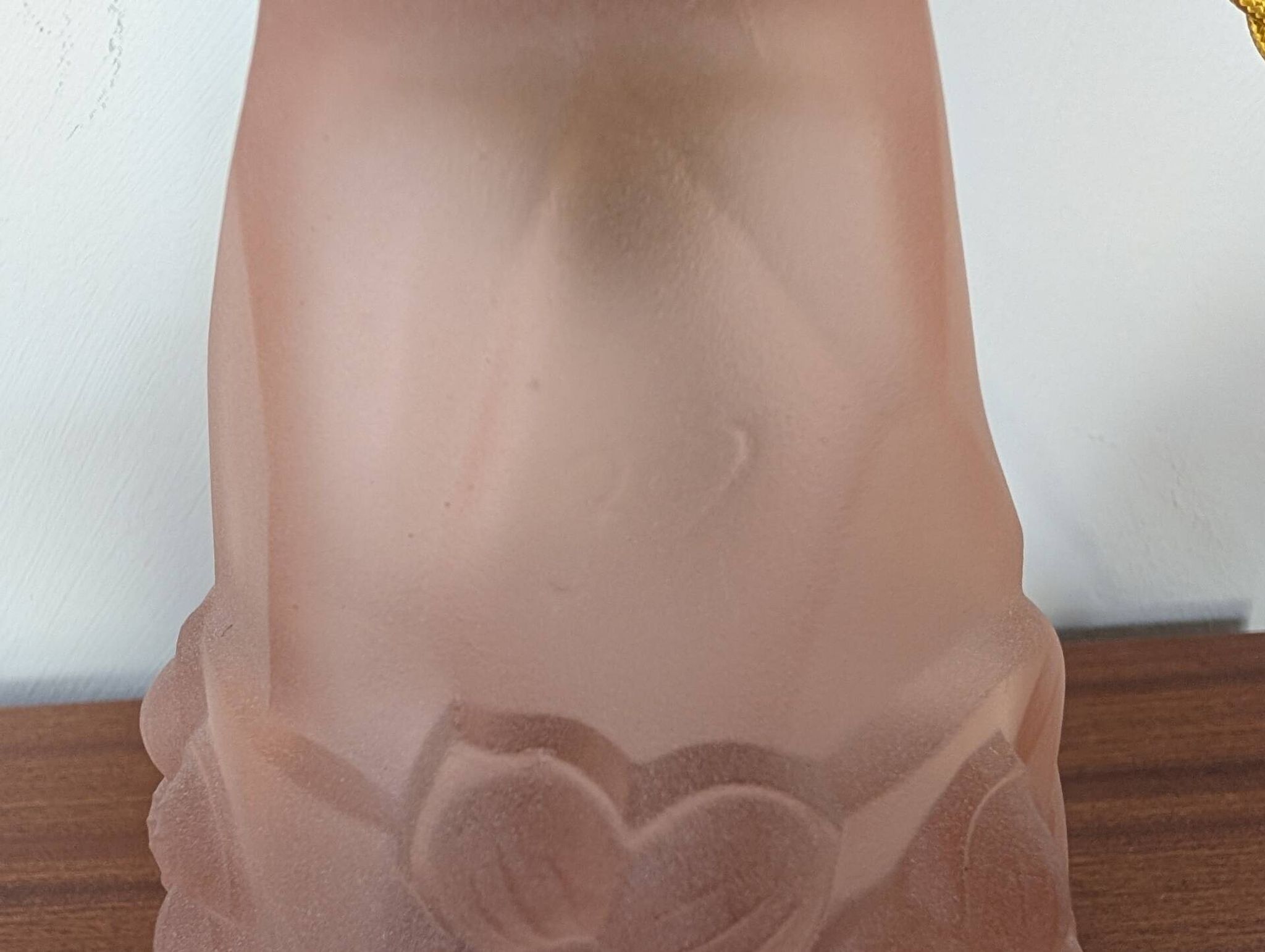 Art Deco pink glass tulip signed ROS / Degué – circa 1930-1940