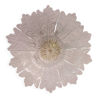 Palmetta, plafonnier ou plafonnier en verre de Murano italien, années 1970