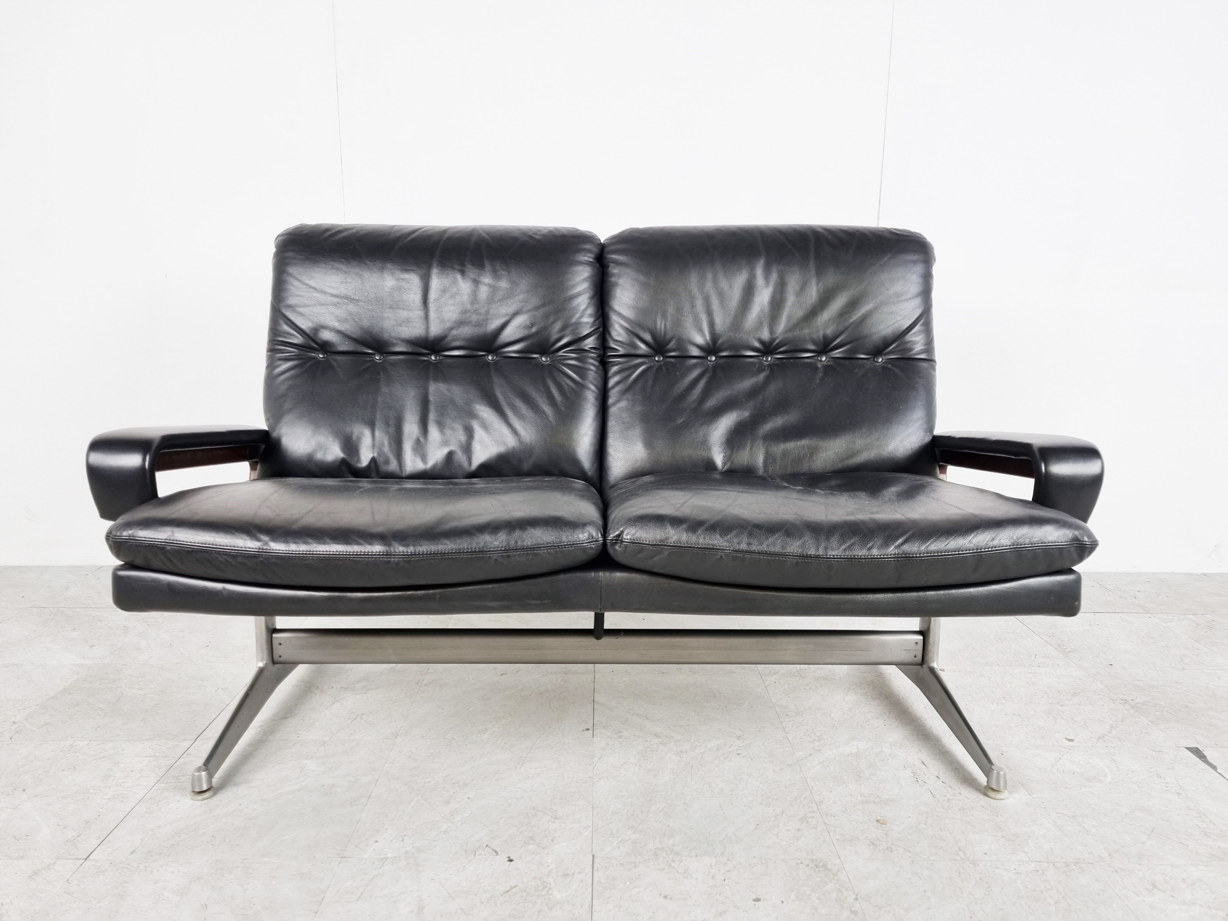 Vintage strässle international king sofa by andré vandenbeuck, 1960s