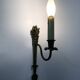 Old pair of wall sconces pot à feu, bronze, year 50 60