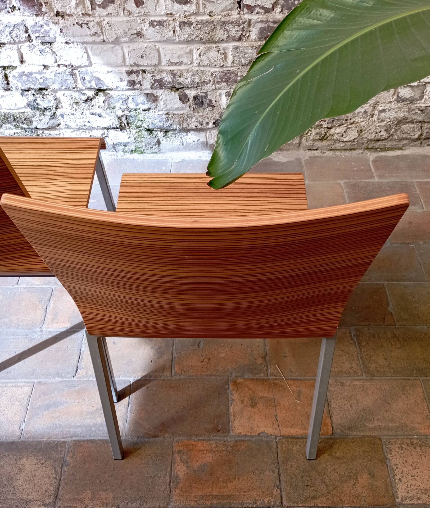 Pair of vintage Kuadra chairs / Pedrali - Italian design