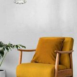 BREDA Jugošik * Small Pendant Lamps * Amber glass Lighting * MCM Rewired Light * Vintage Ceiling L