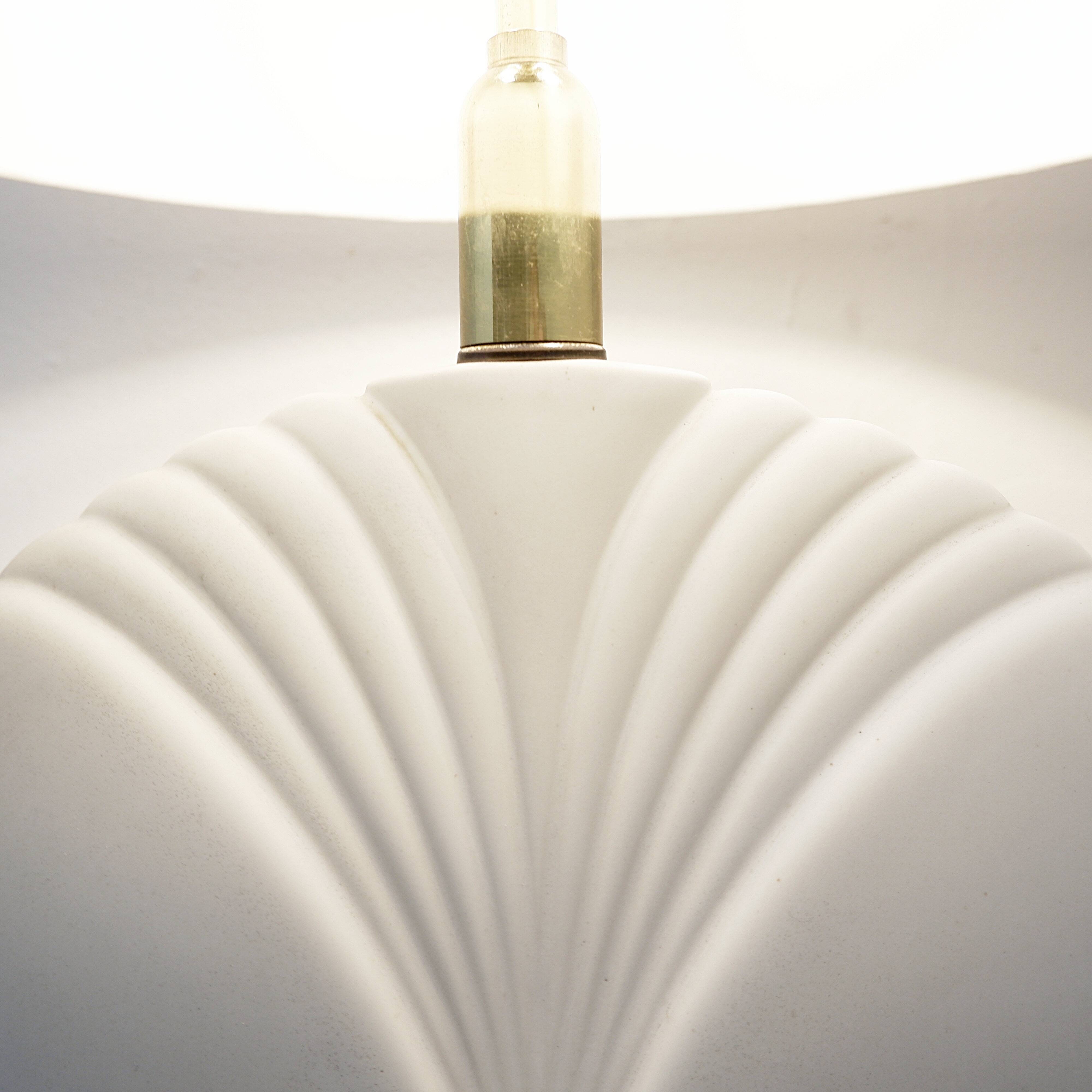 Large porcelain table lamp - 1980s