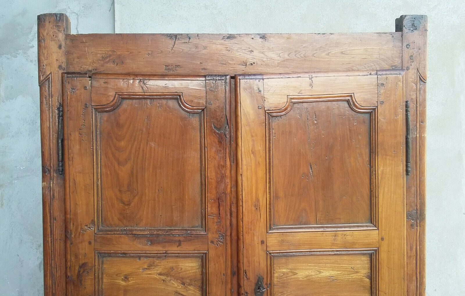 18th-century larch Savoyard wardrobe