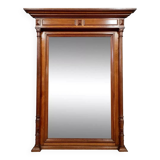 large Renaissance style oak mirror circa 1850