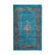 Handmade turkish 1970s 183 cm x 300 cm blue rug