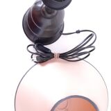 Black wood table lamp