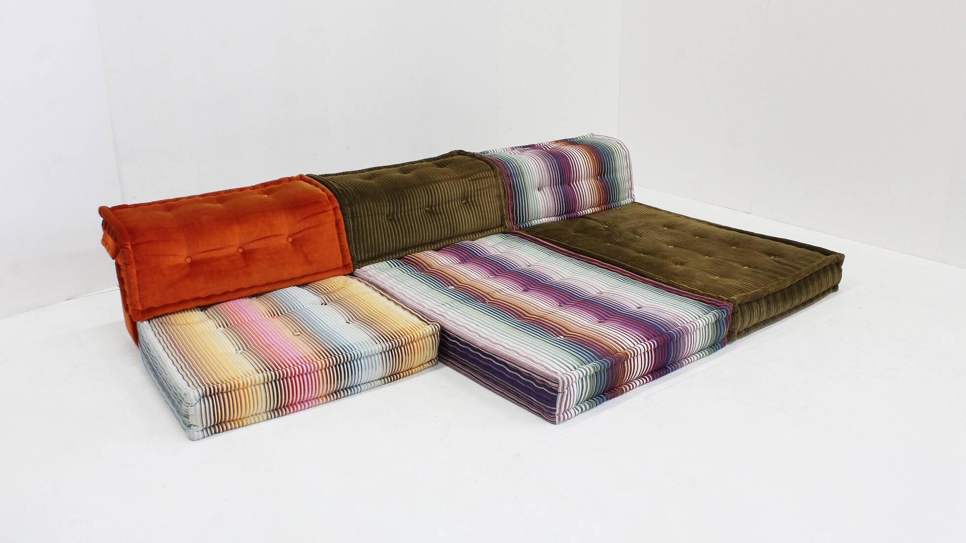 Roche Bobois Mah Jong sofa Missoni design by Hans Hopfer
