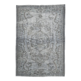 6x8 dark gray classic vintage rug,176x256cm