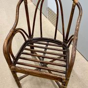 Vintage rattan armchair (1960s)