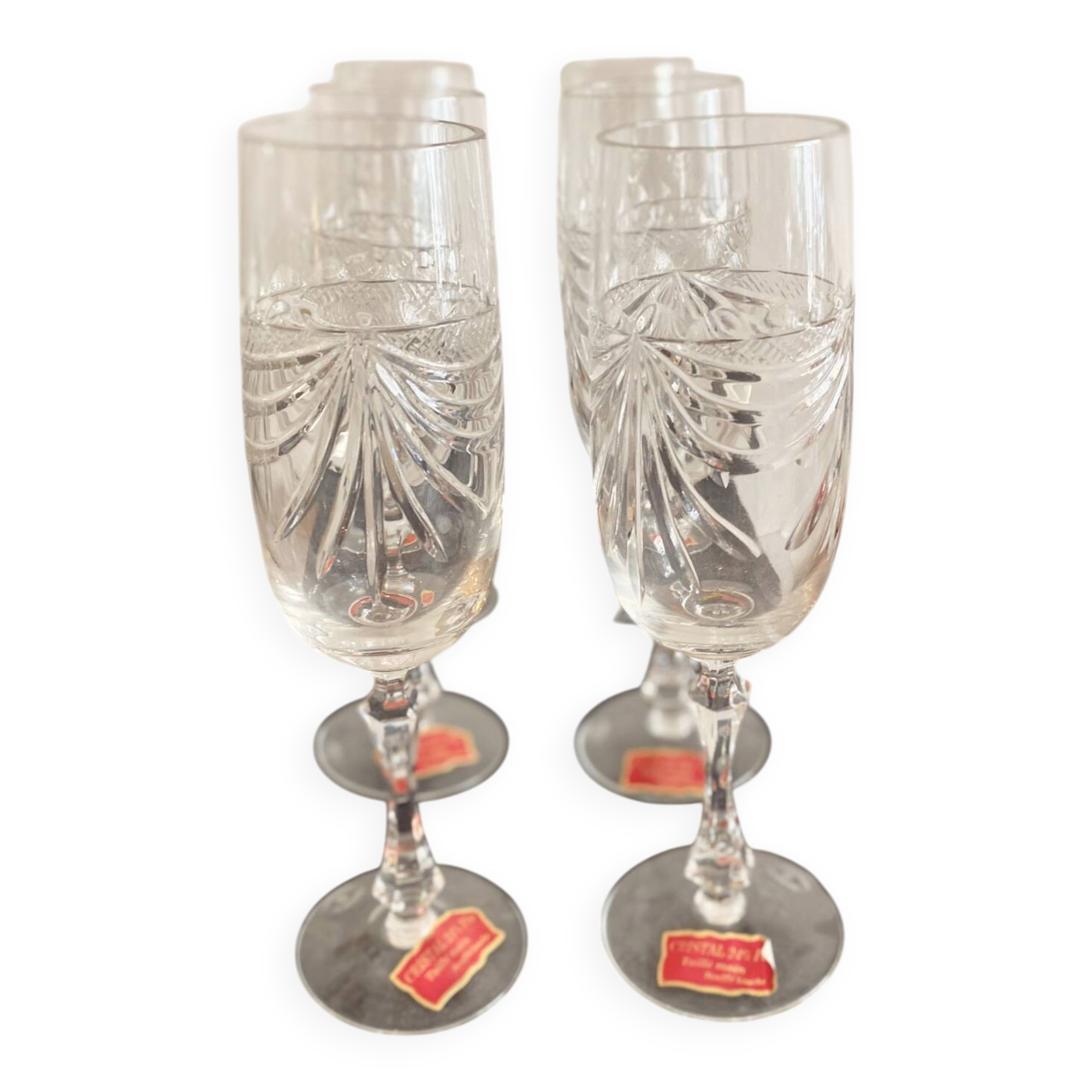 Lot de 6 verres à vin en cristal de Lorraine - modèle Gérard