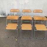 6 plia chairs by Giancarlo Piretti, Castelli circa 1967