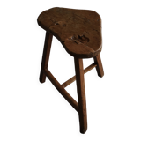 Tabouret rustique chinois en bois d'orme