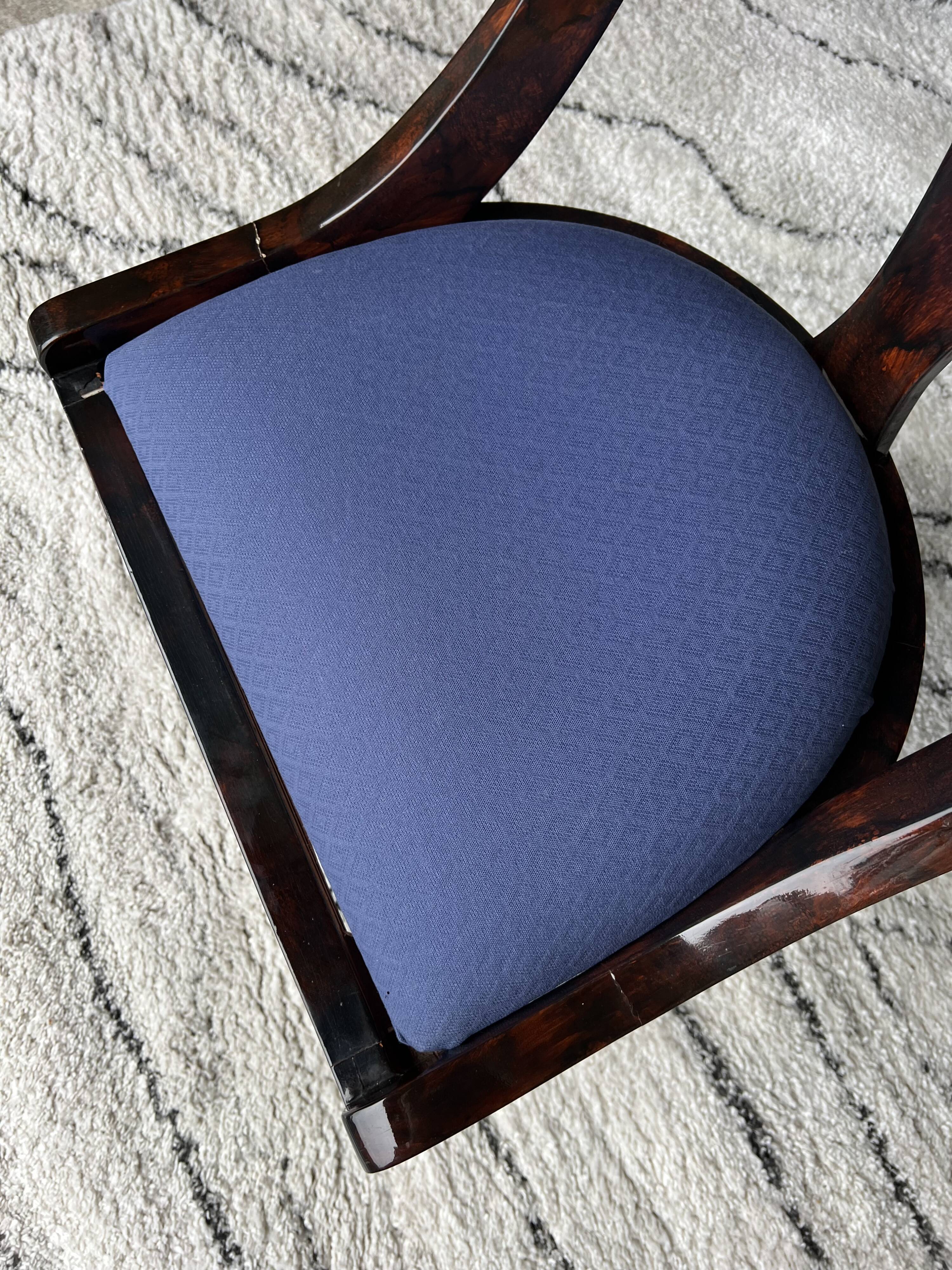 Set of 4 Eric Maville gondola chairs 1980